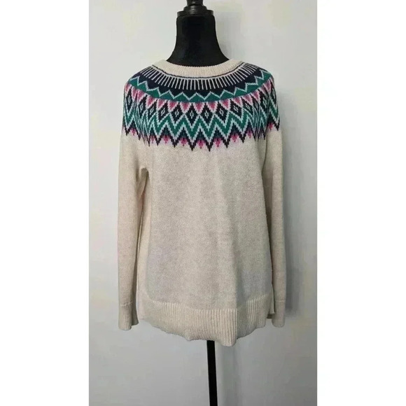 Old Navy Sweaters - Beige Norwegian Style Knit Sweater Old Navy